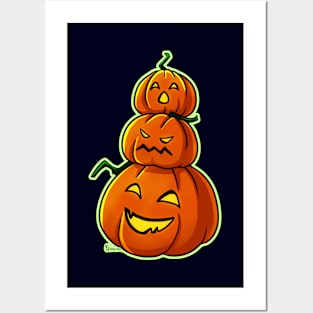 Stack of Pumpkins - Halloween Posters and Art